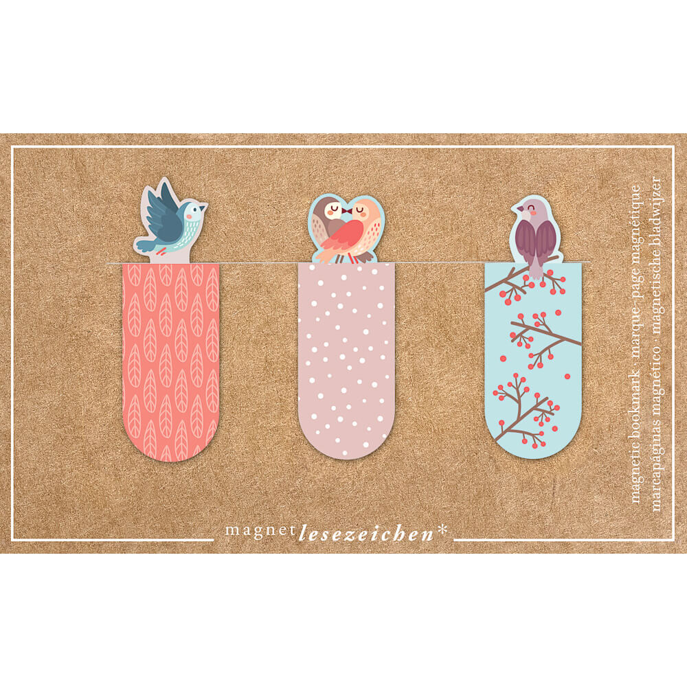 Marcapáginas Magnéticos - Pájaros