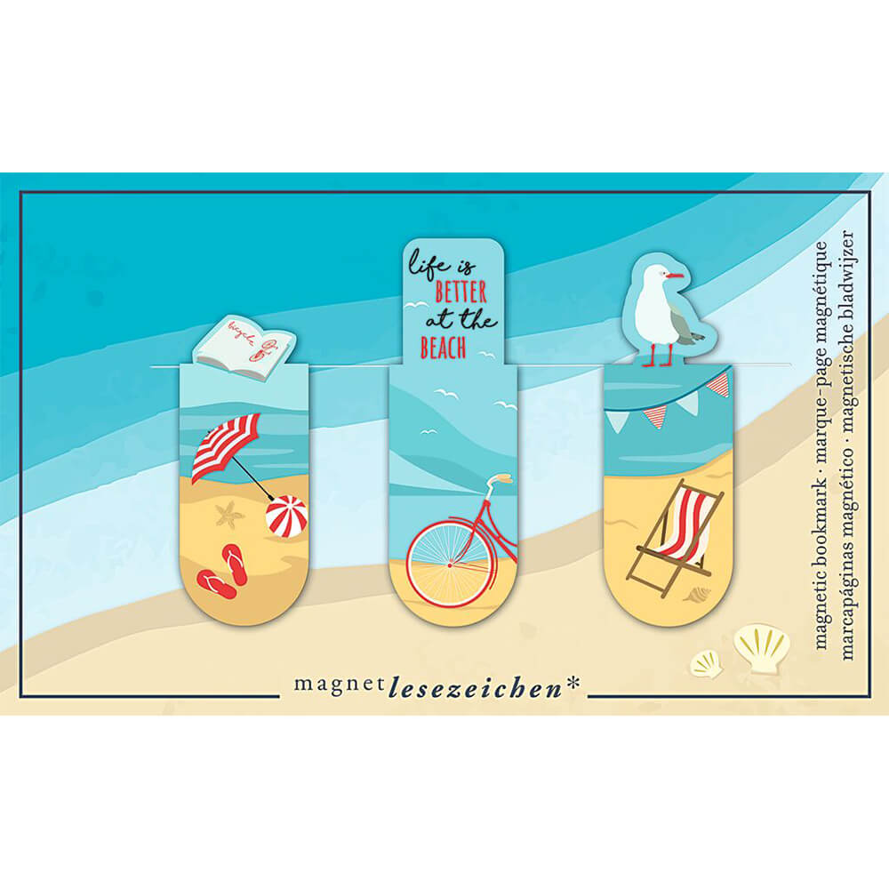 Marcapáginas Magnético En la playa