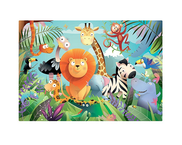 Puzzle 2*24 p - Animales salvajes