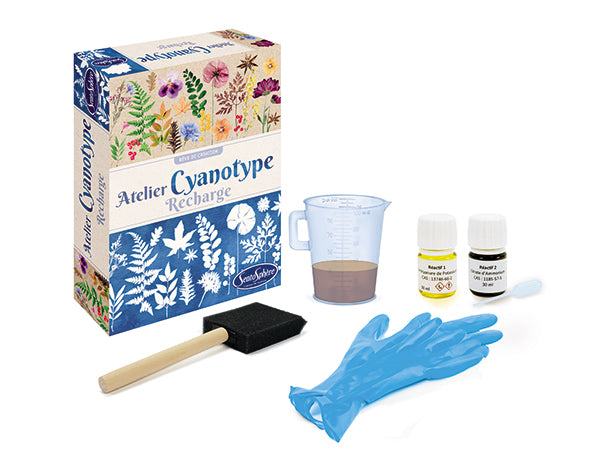 Recarga de taller con cianotipia