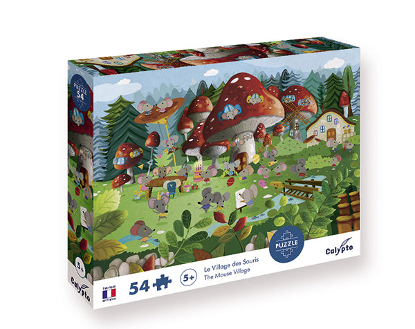 Puzzle 54 p - La aldea del ratón