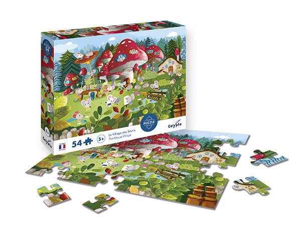 Puzzle 54 p - La aldea del ratón