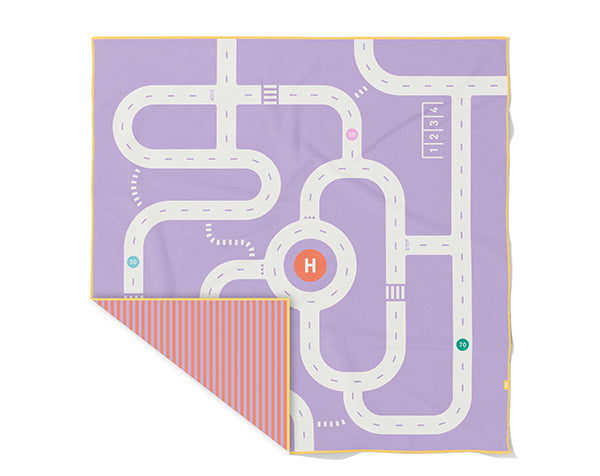 Toalla microfibra juego XL Carretera lila (Road Lavender)