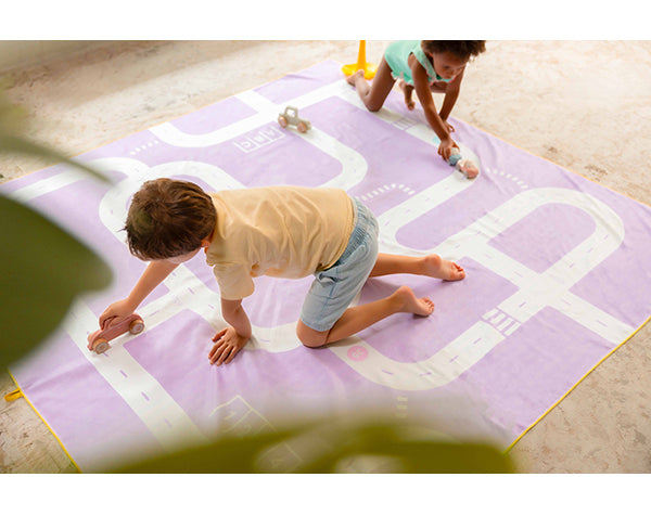Toalla microfibra juego XL Carretera lila (Road Lavender)