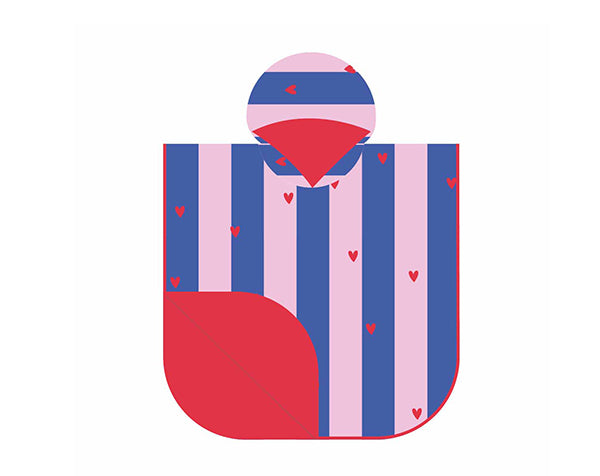 Poncho microfibra Cherry