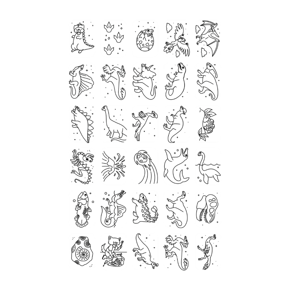 Plantillas Kidydraw mini Galaxy / Dinosaurs