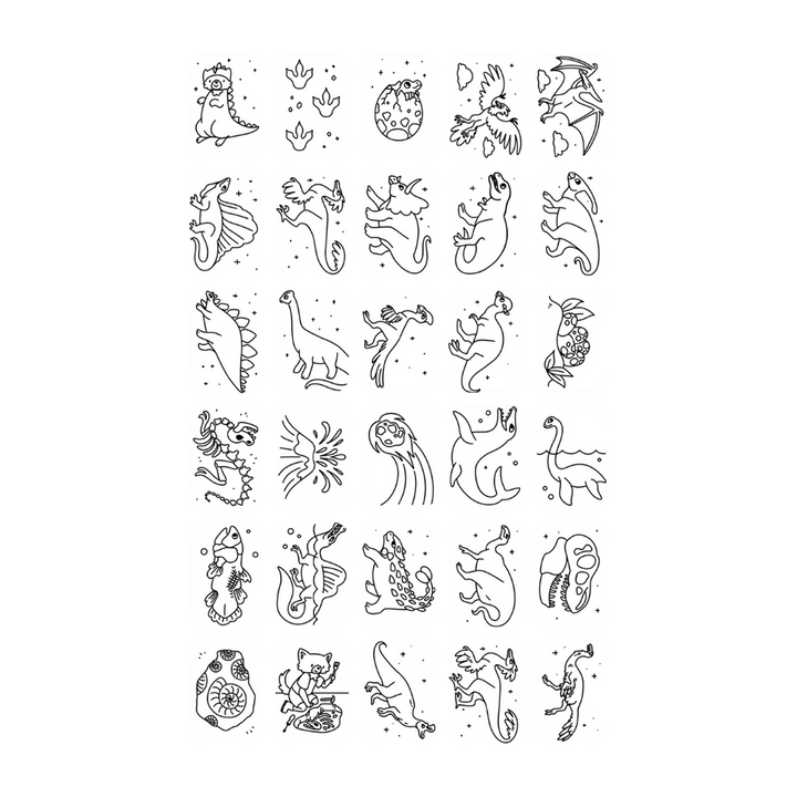 Plantillas Kidydraw mini Galaxy / Dinosaurs