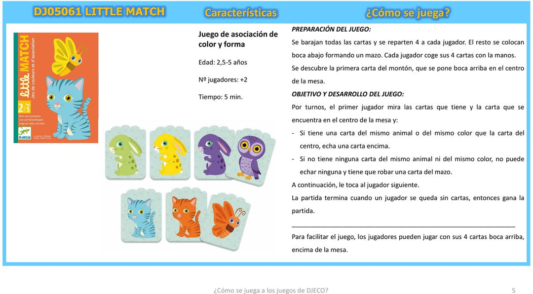 Cartas Little Match