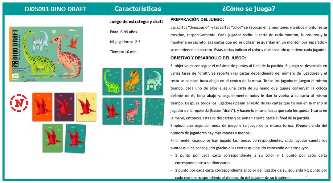 Cartas Dino Draft FSC