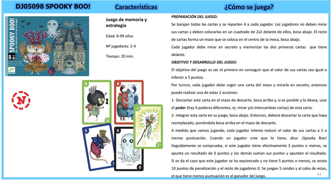 Cartas Spooky Boo !