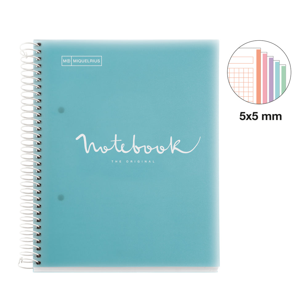 Cuaderno NB5 A5 120 CLA 90G PP EMOTI Azul cielo MR