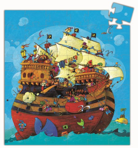 Puzzle Silueta El Barco Pirata
