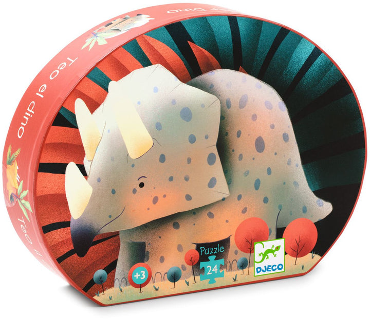 Puzzle Silueta Teo el Dinosaurio