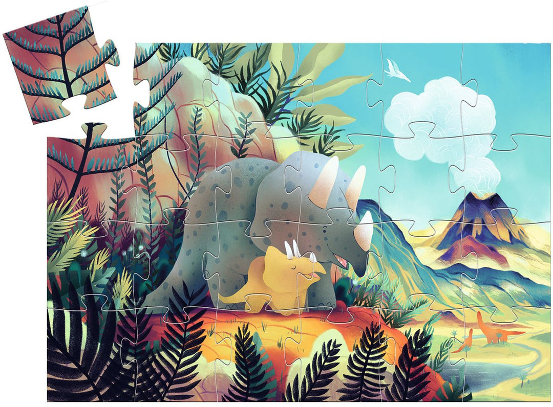 Puzzle Silueta Teo el Dinosaurio