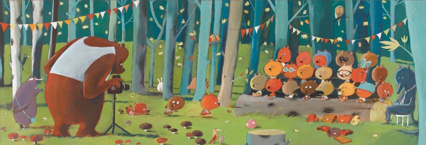 Puzzle Galería Amigos del bosque -100 pzas.-
