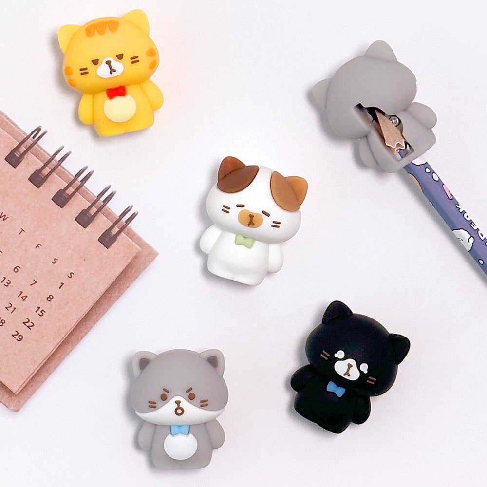 Sacapuntas de silicona 3D Cat Figure