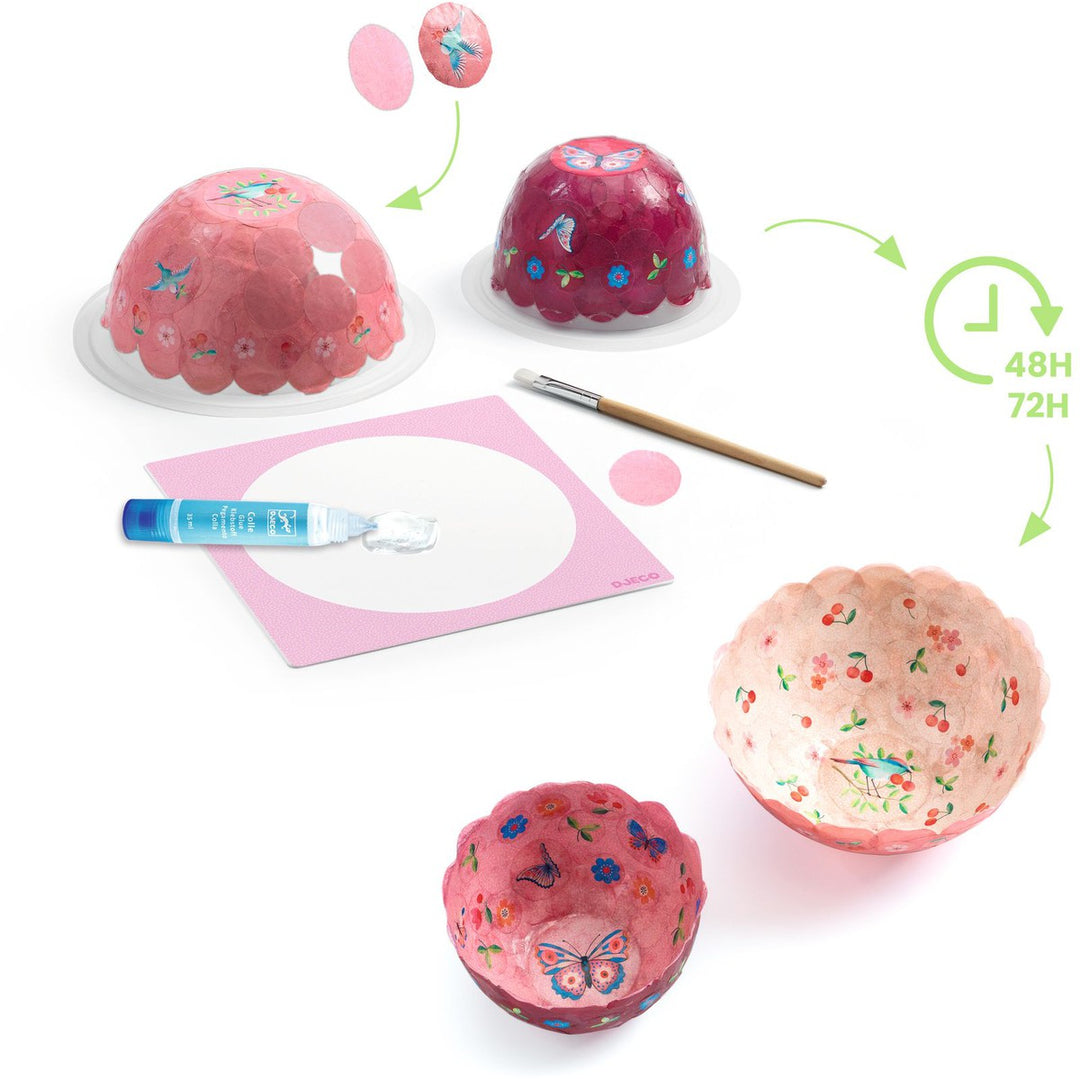 DIY - Kit creativo 2 cuencos decorativos de papel - En el aire