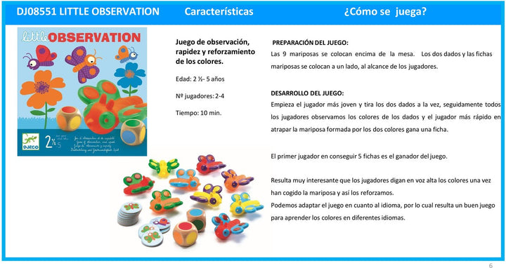 Juego Little Observation