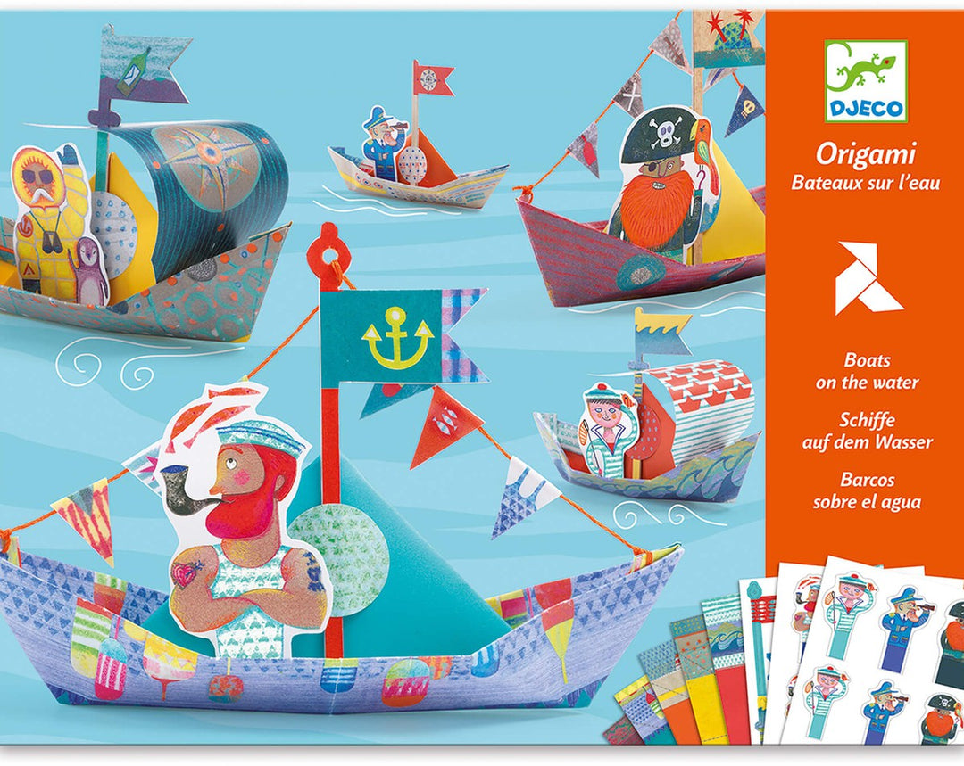 Papiroflexia Origami Barcos flotantes