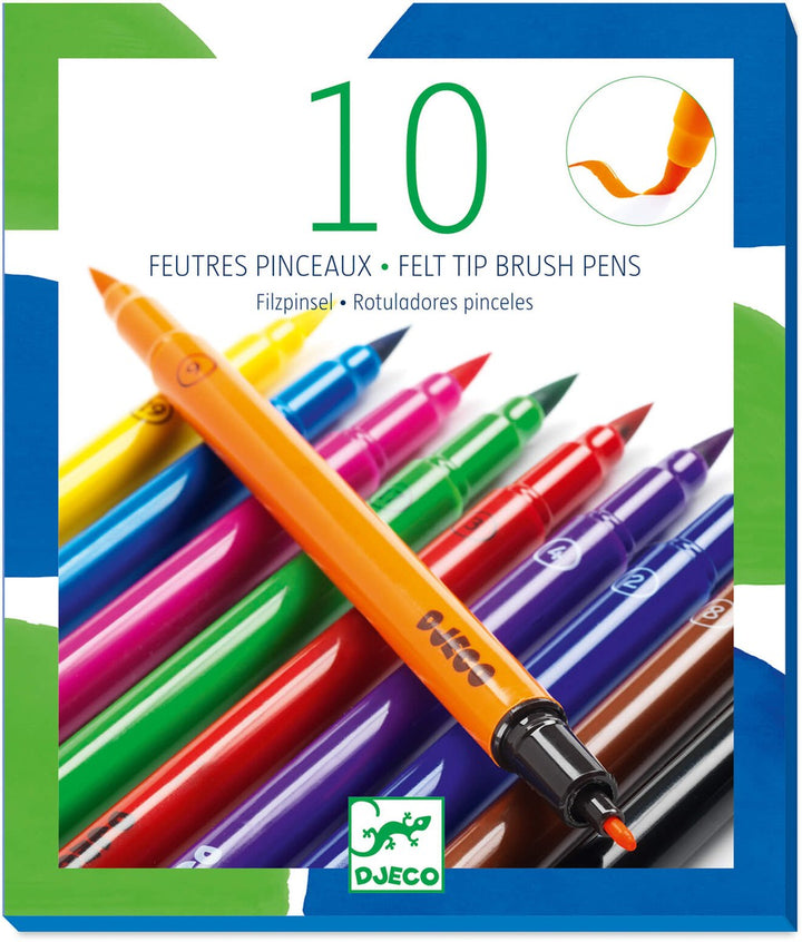 Colores 10 Rotuladores pincel clásico