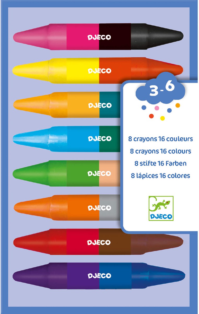 Colores para peques 8 Ceras dobles