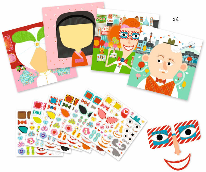 Crea con pegatinas Todas diferentes