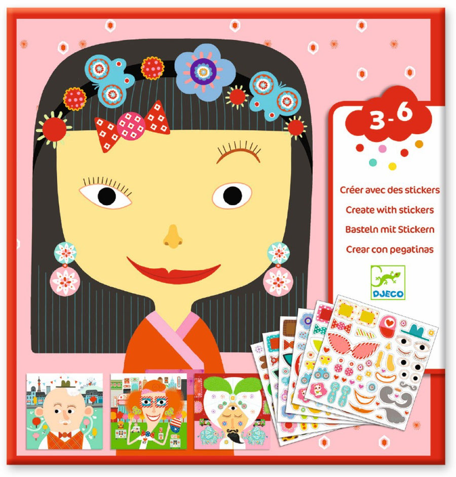 Crea con pegatinas Todas diferentes