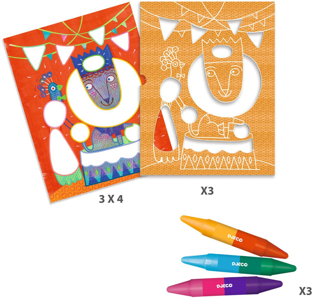 Crear con formas equilibrista y pelotas