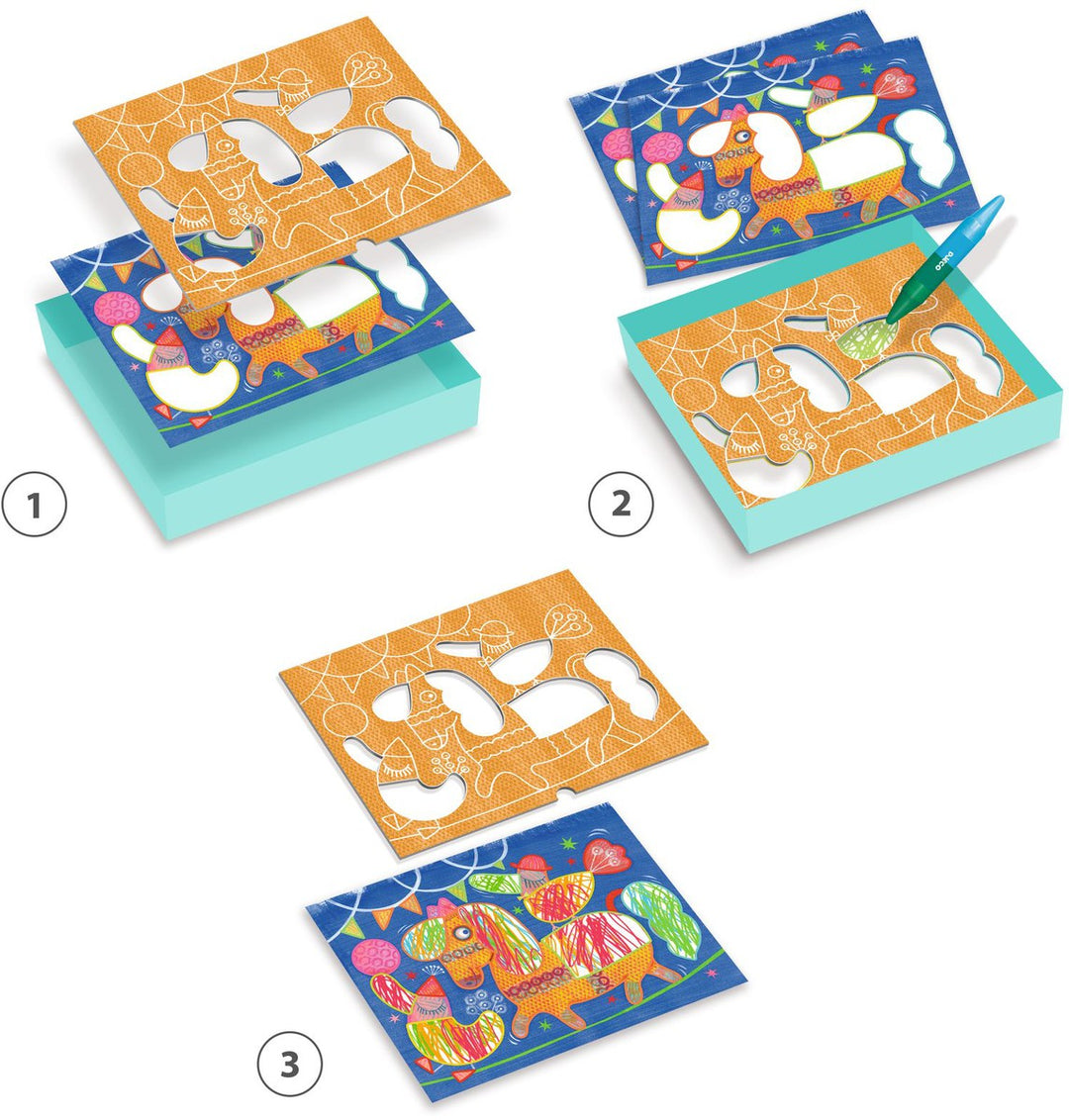 Crear con formas equilibrista y pelotas