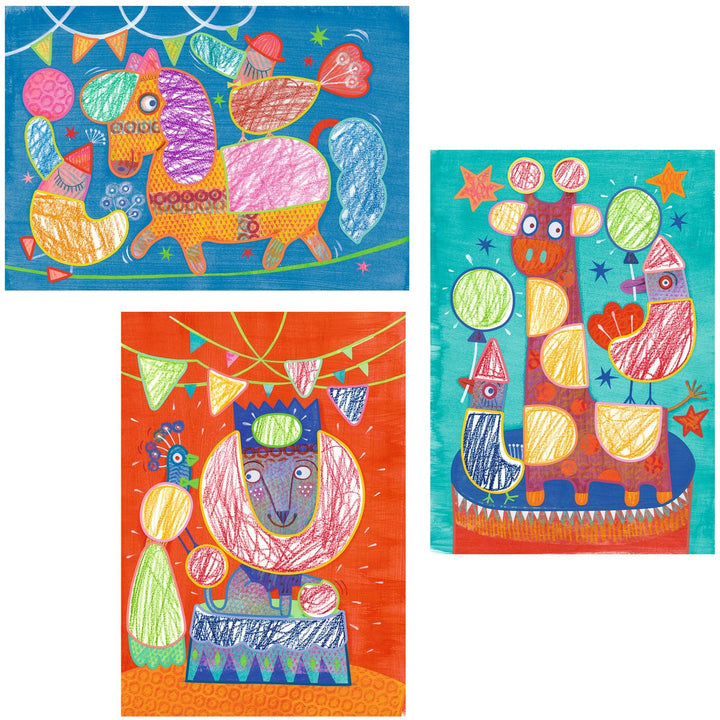 Crear con formas equilibrista y pelotas