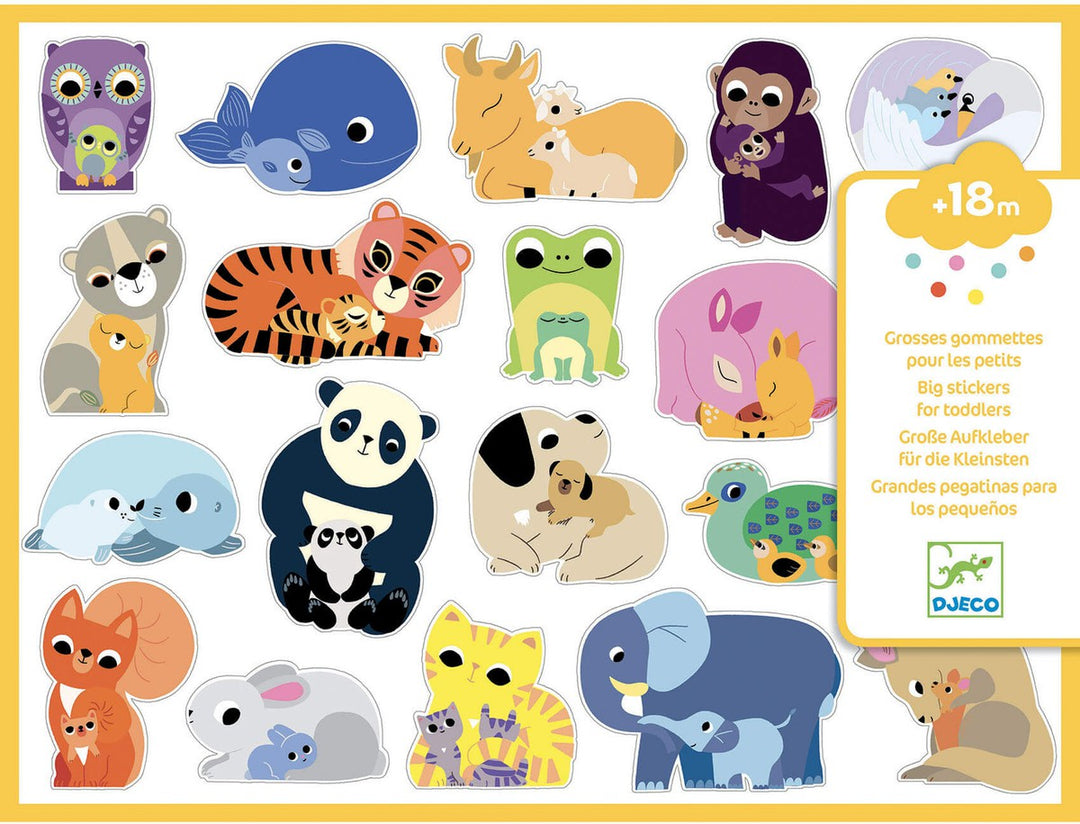 Coloured stickers mums and babies