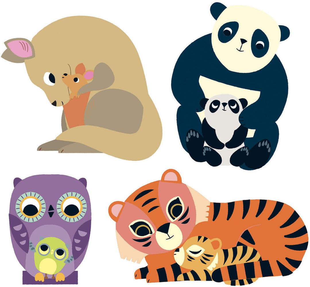 Coloured stickers mums and babies
