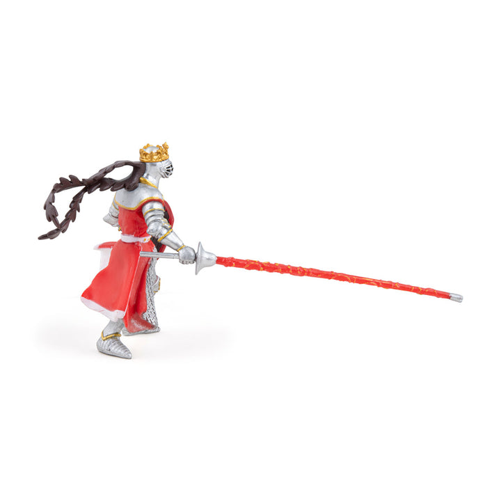 Rey con Escudo Dragón Rojo