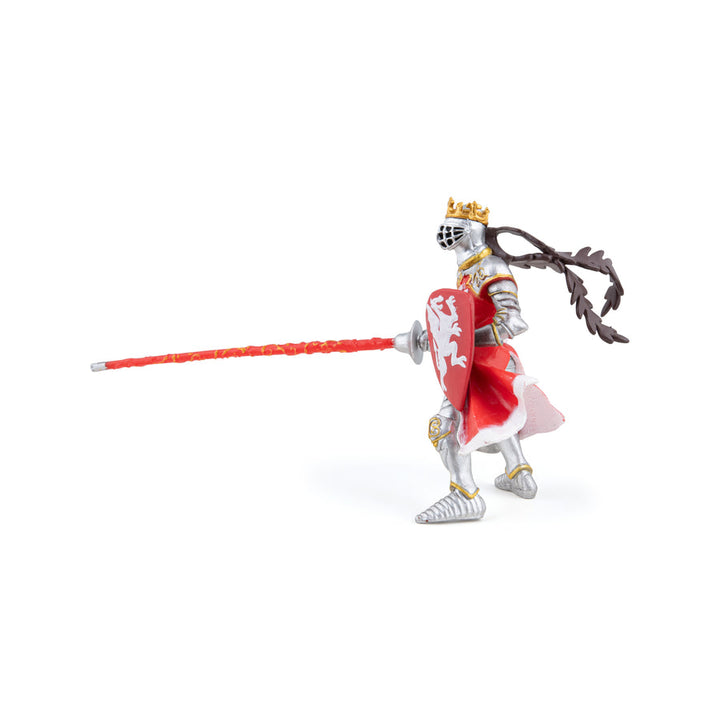 Rey con Escudo Dragón Rojo