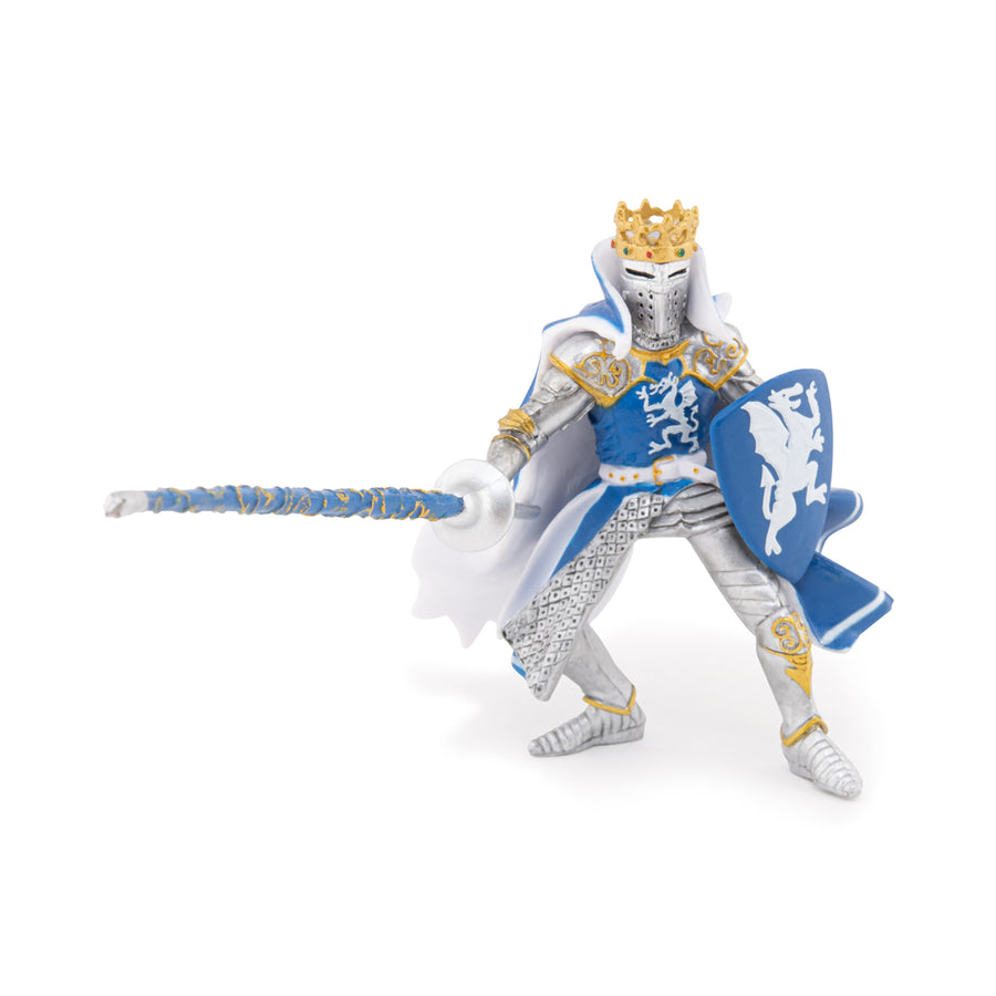 Rey con Escudo Dragón Azul
