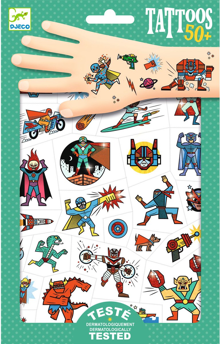 Tatuajes héroes contra villanos