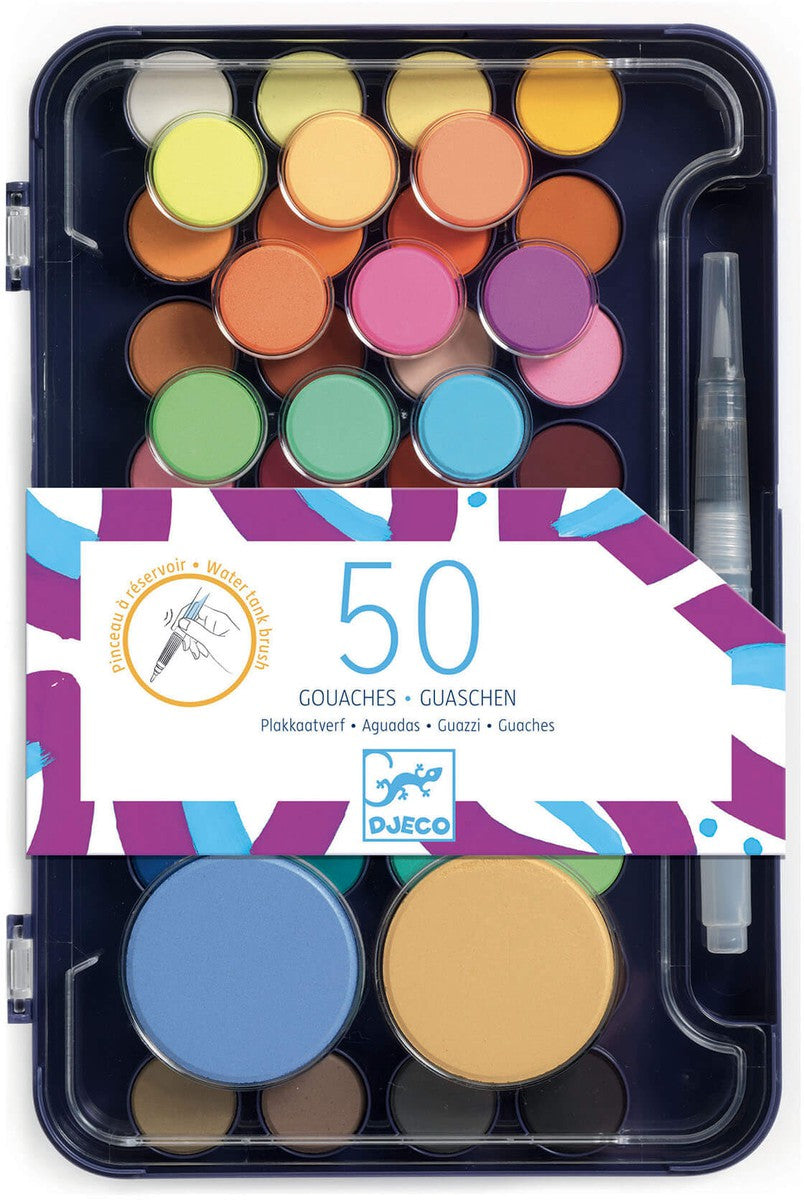 Colores paleta de artista