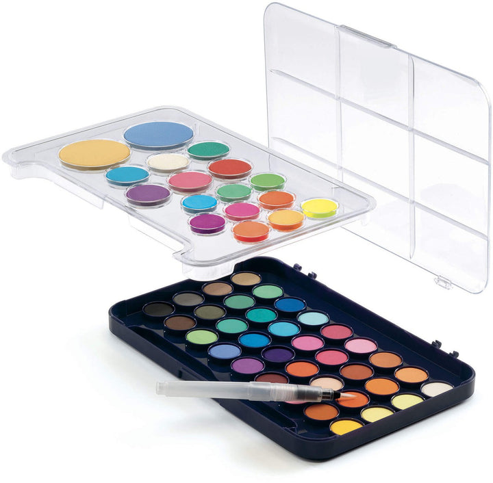 Colores paleta de artista