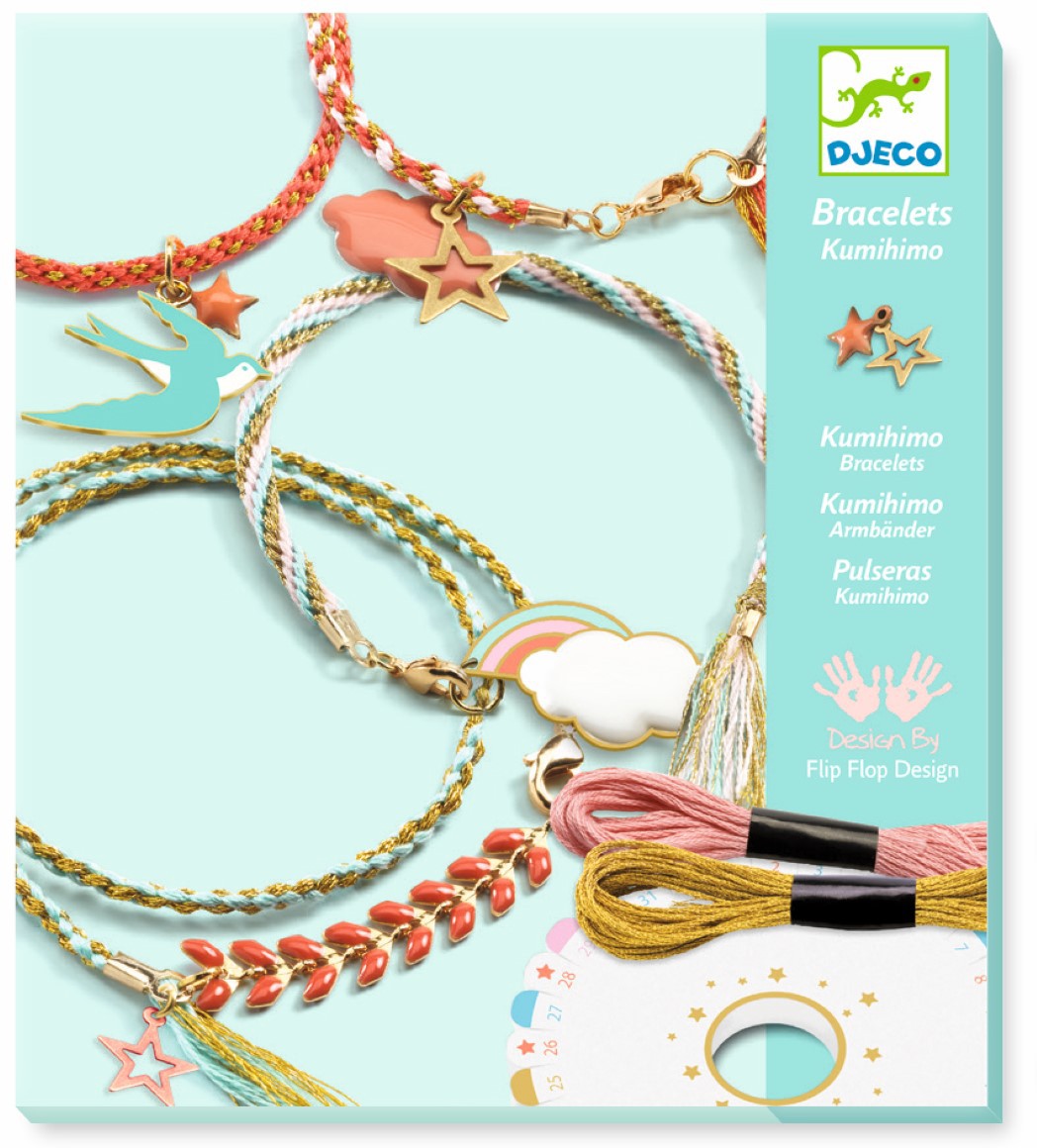 Pulseras Kumihimo Celeste