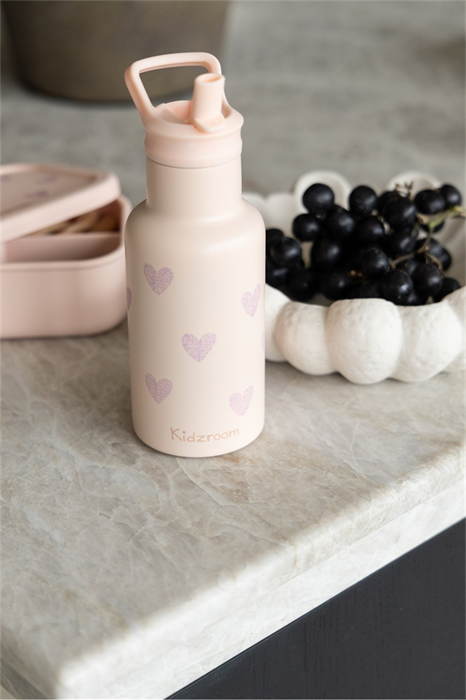 Botella Corazones 350ml - Pink