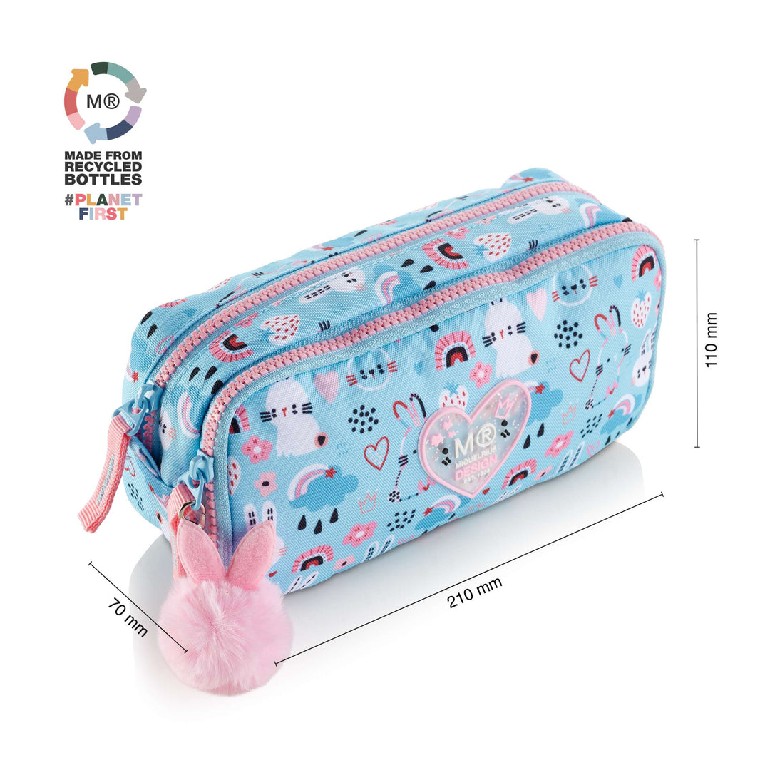 Portatodo Doble Organizador Recicl. Bunny Bliss
