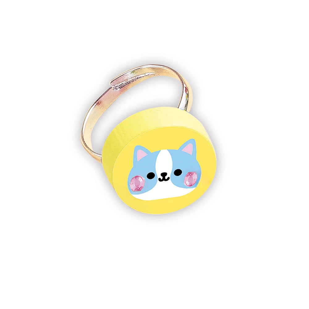 4 Joyas De Madera Little Cats