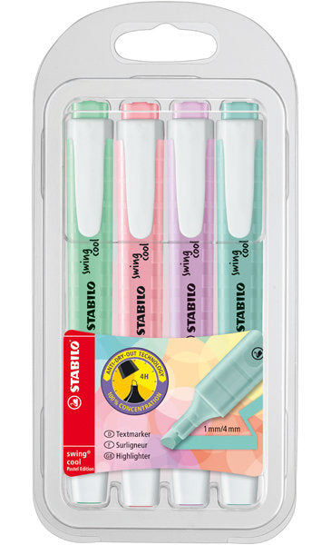 Stabilo Swing Cool estuche de 4 unidades pastel