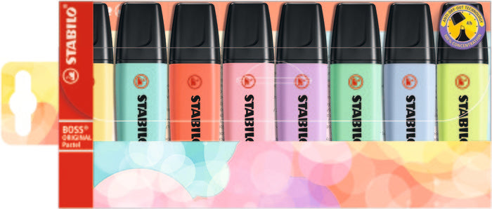 Stabilo Boss Pastel estuche 8 unidades pastel
