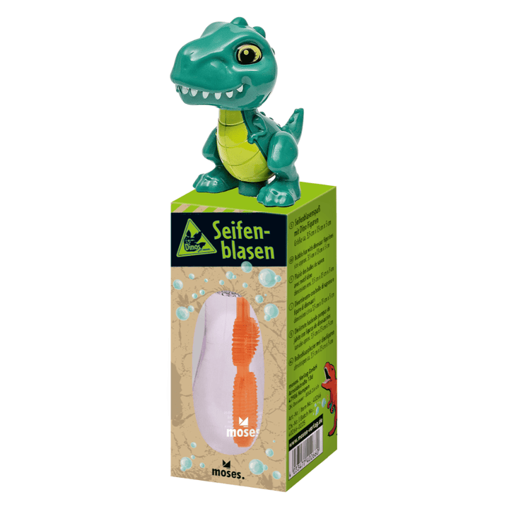 Pompas de jabón de dinosaurio