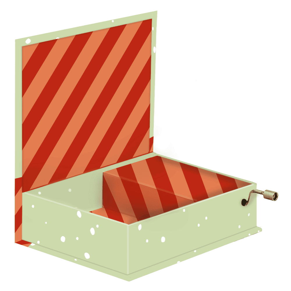 Navidad - Caja de música para vale regalo