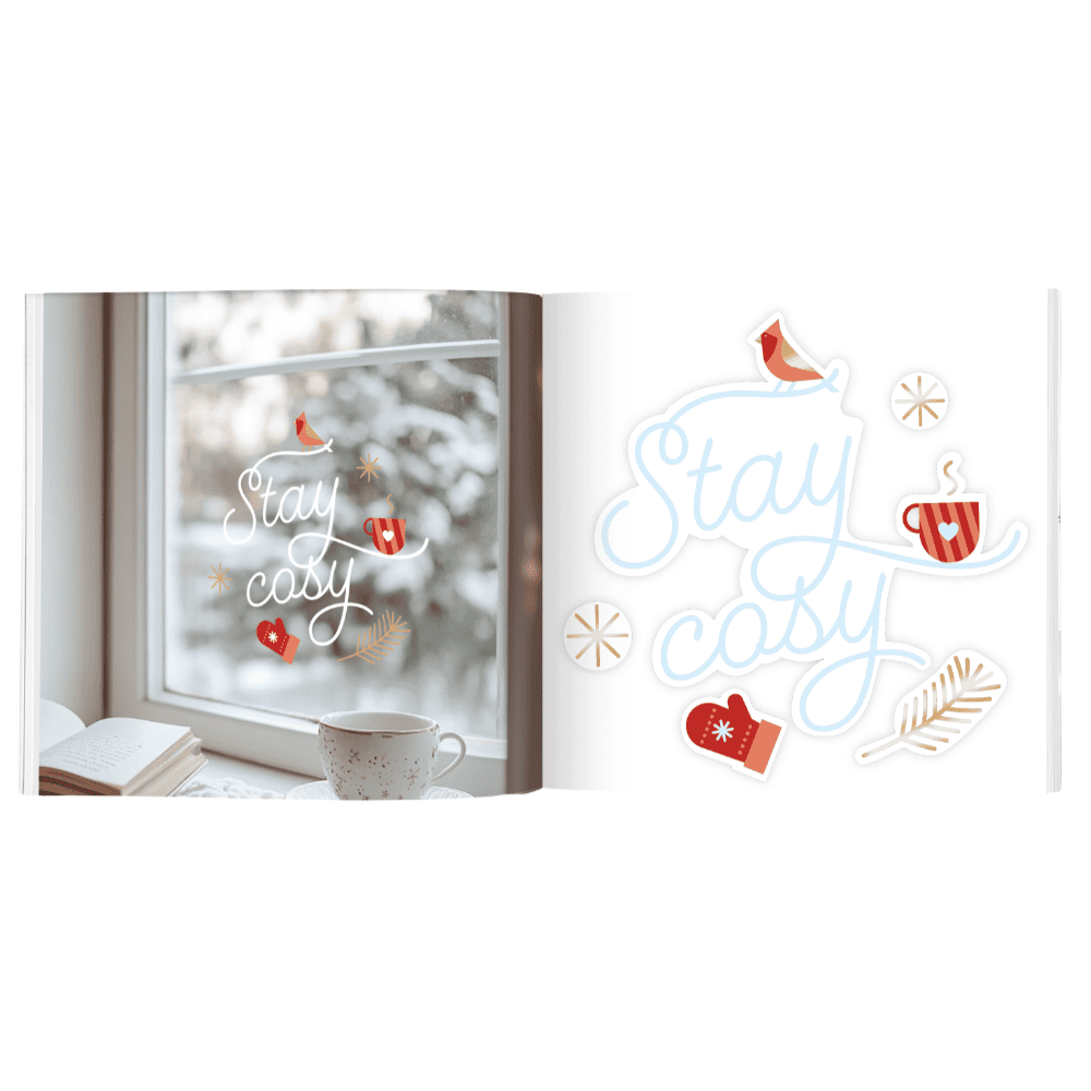 Navidad - Libro de pegatinas de ventana