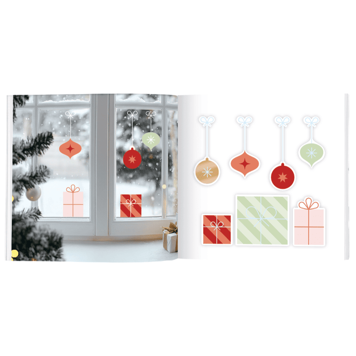 Navidad - Libro de pegatinas de ventana
