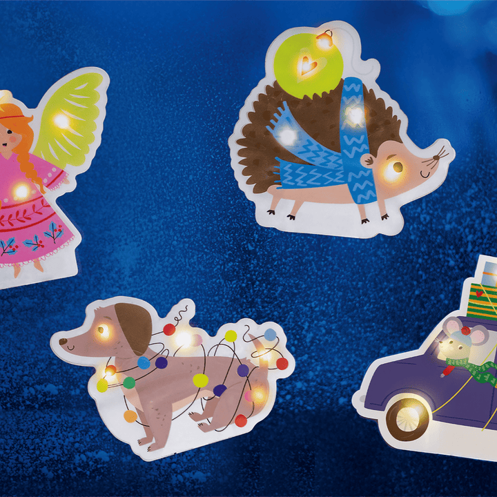 Navidad - Pegatinas luminosas para ventana