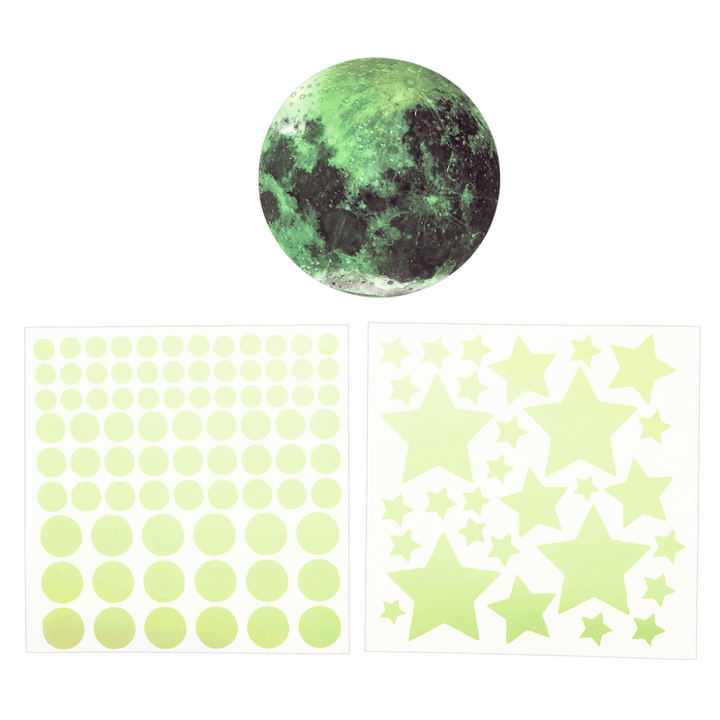 Pegatinas pared fosforescentes luna y estrellas